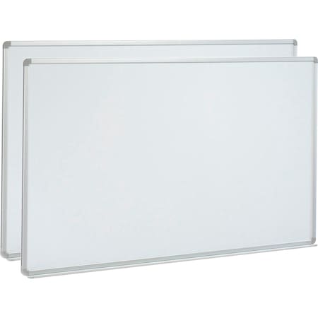 Global Industrial Porcelain Dry Erase Whiteboard, 96 x 48, 2PK 695479PK